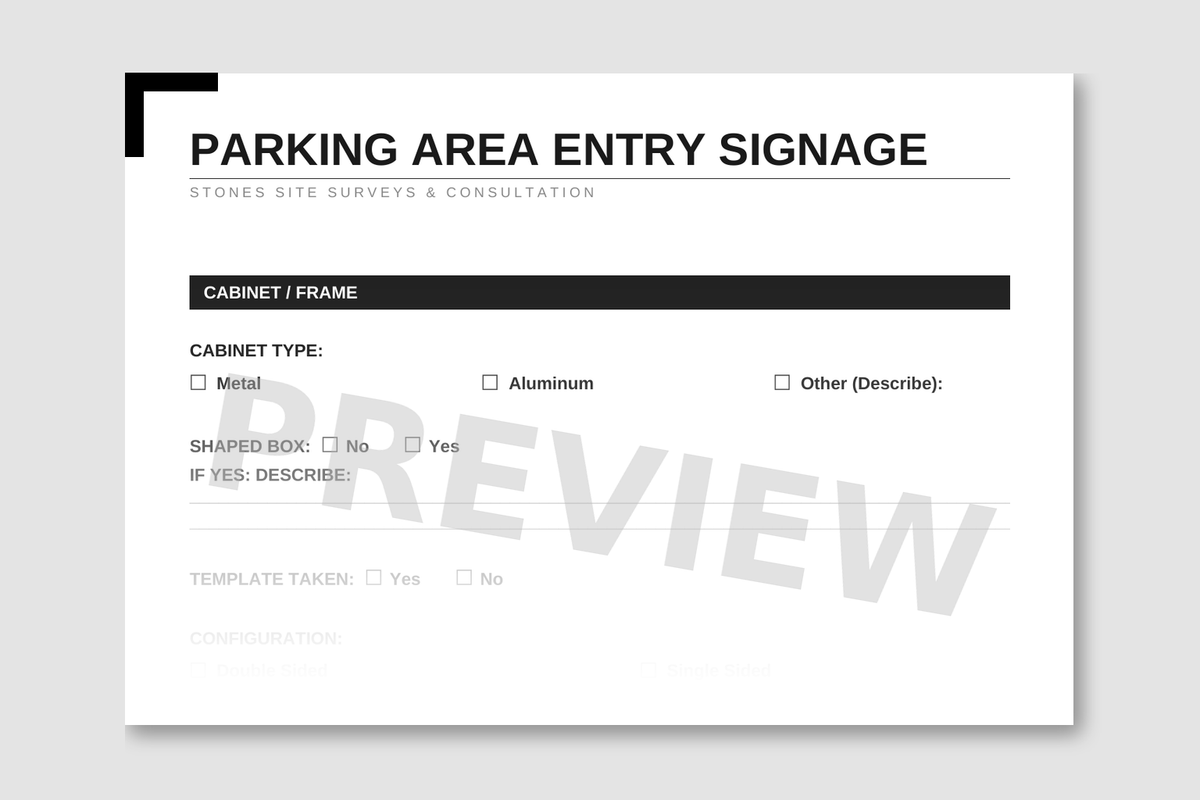 Parking Area/Wayfinding Pylon