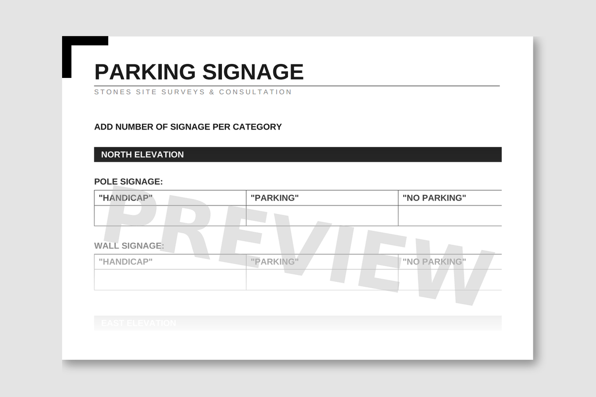 Parking Signage