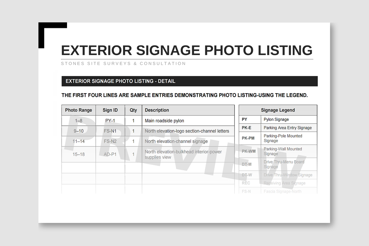 Photo Listing Guide