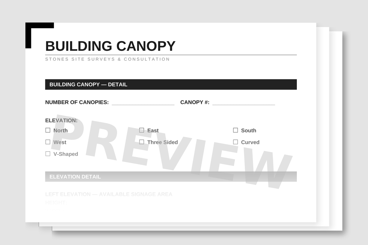 Complete Exterior Survey Template Package